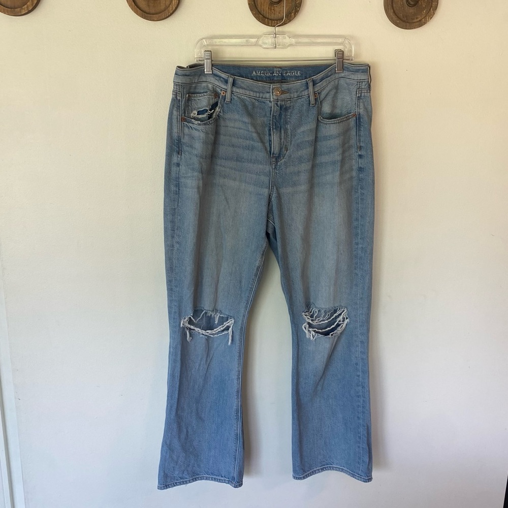 American Eagle Outfitters Faded Blue Boot Cut Jeans